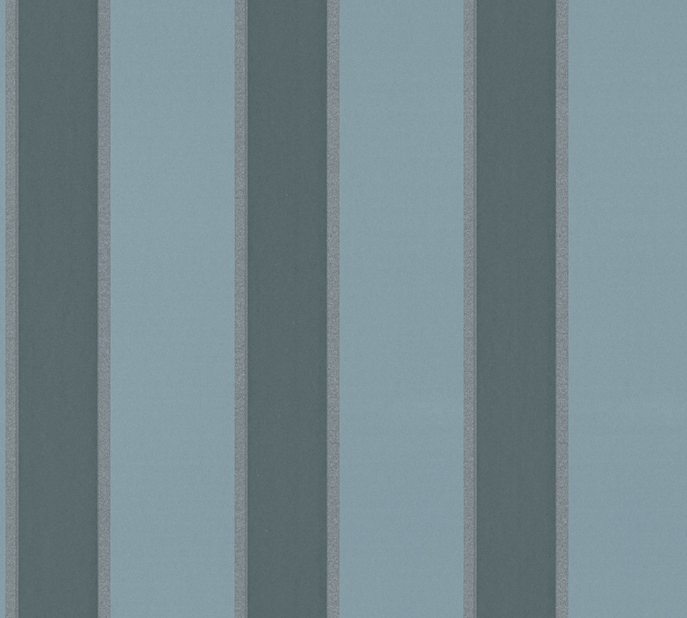 Metallic Mustertapete Architects Paper Alpha in Blau Metallic - 333293