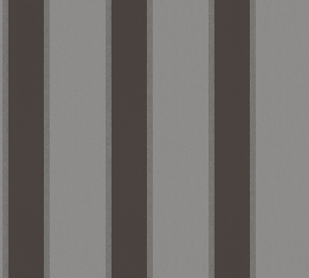 Metallic-Tapete Architects Paper Alpha in Grau Metallic Schwarz - 333294