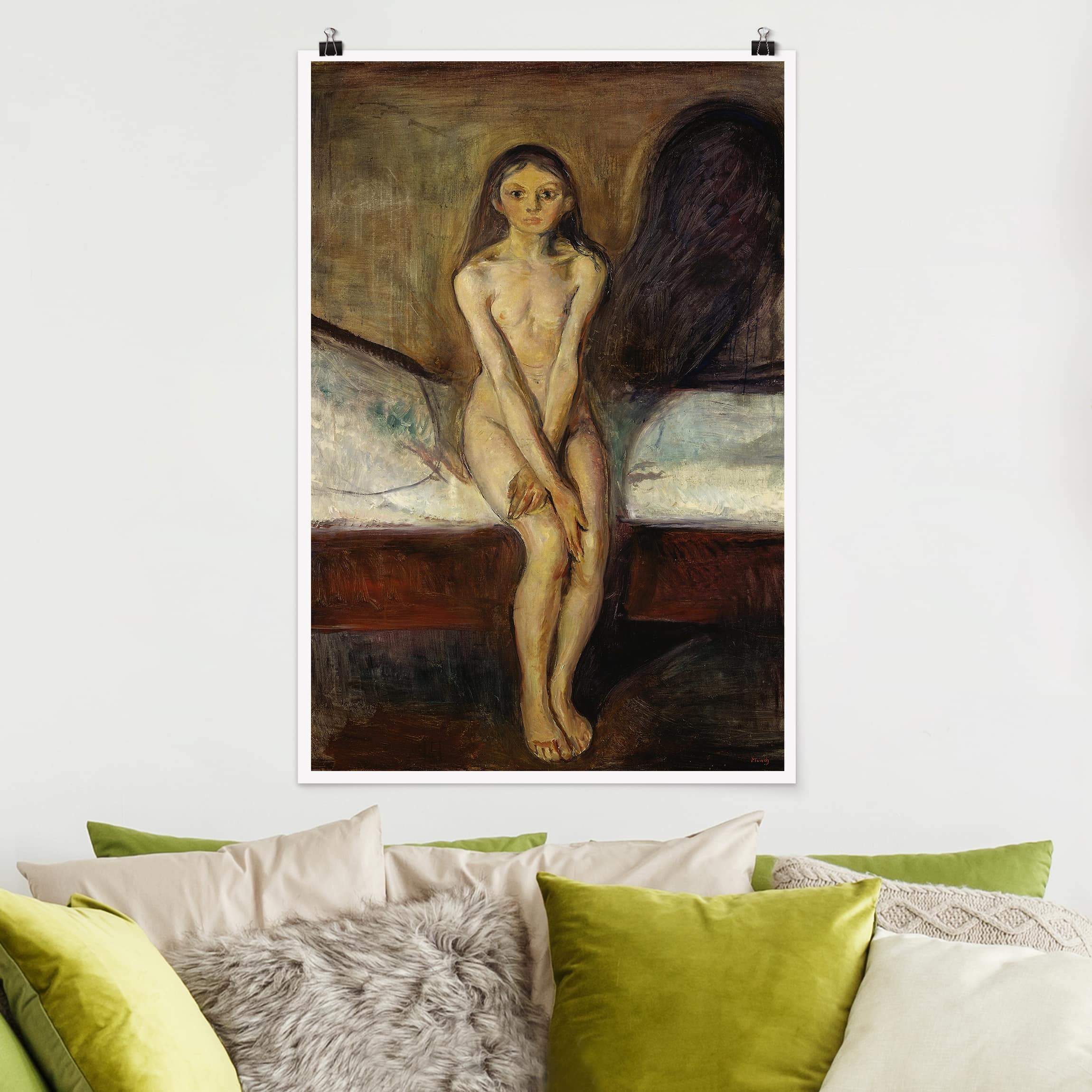 Poster - Hochformat Edvard Munch - Pubertät