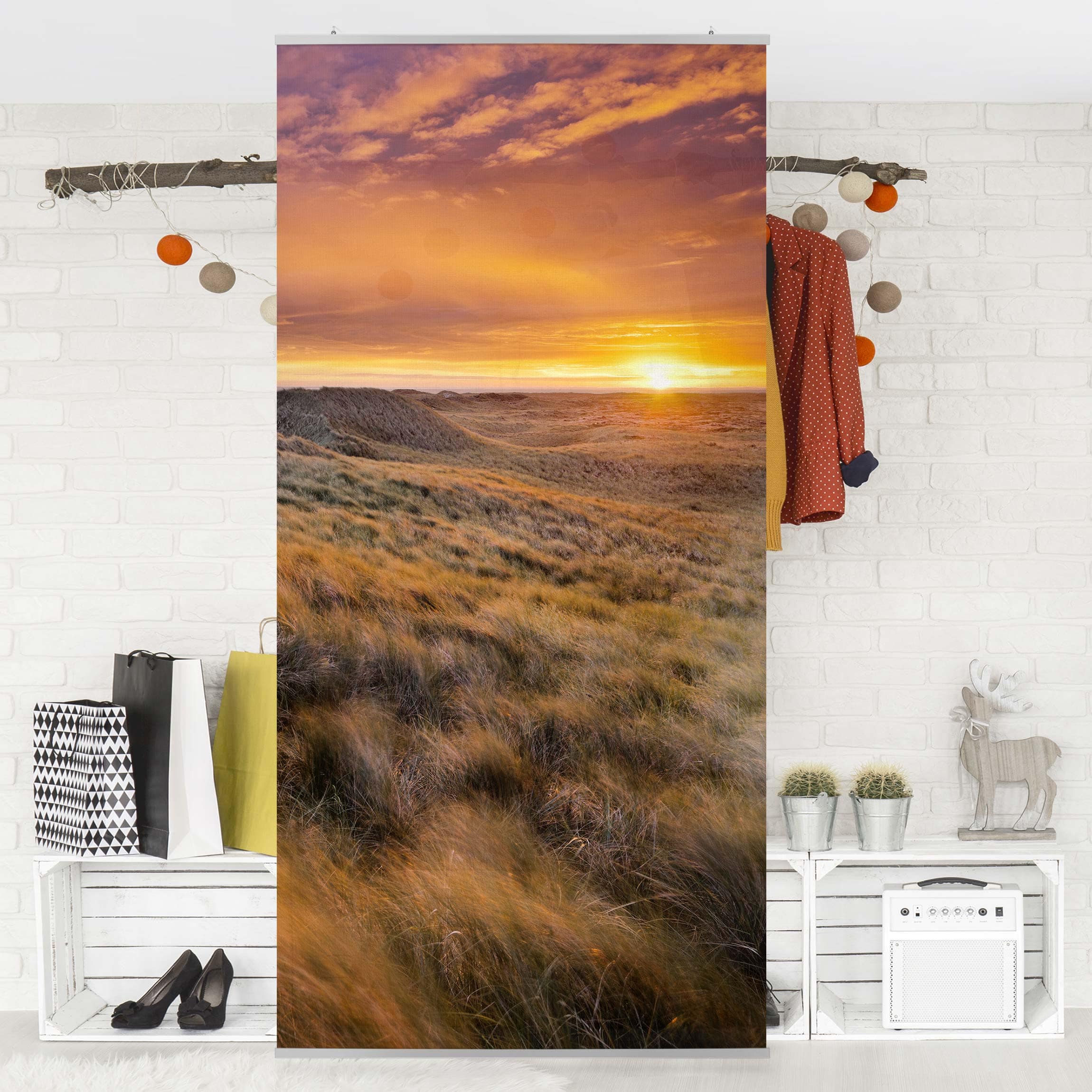 Raumteiler Sonnenaufgang am Strand auf Sylt