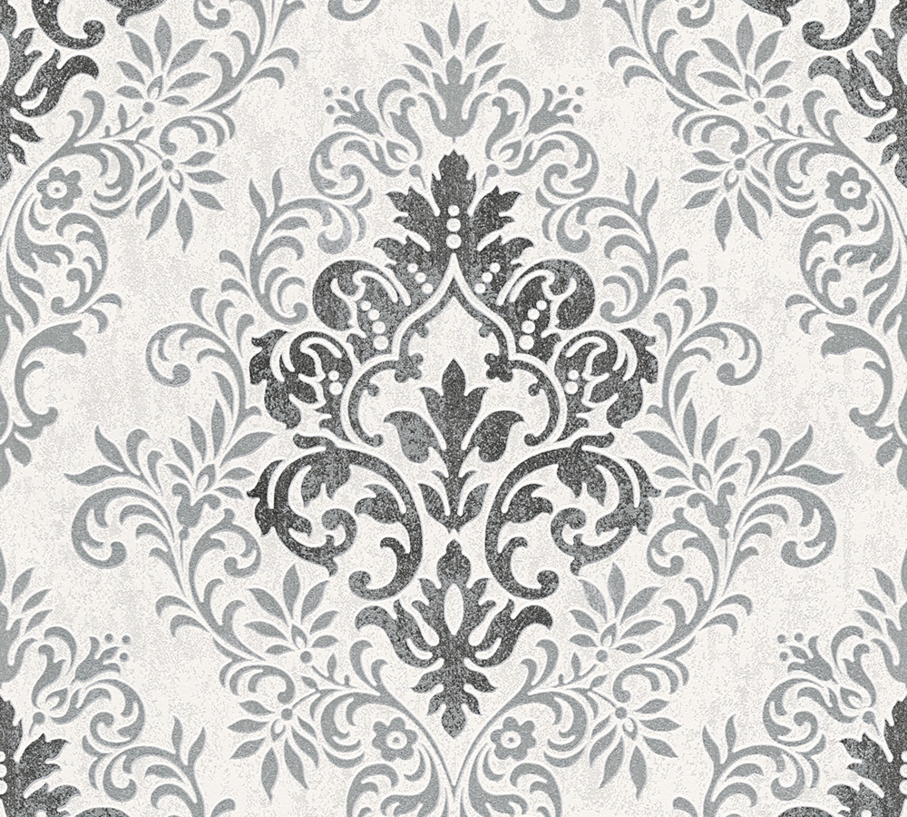 Metallic-Tapete Livingwalls Jette 4 in Grau Metallic Schwarz - 339241