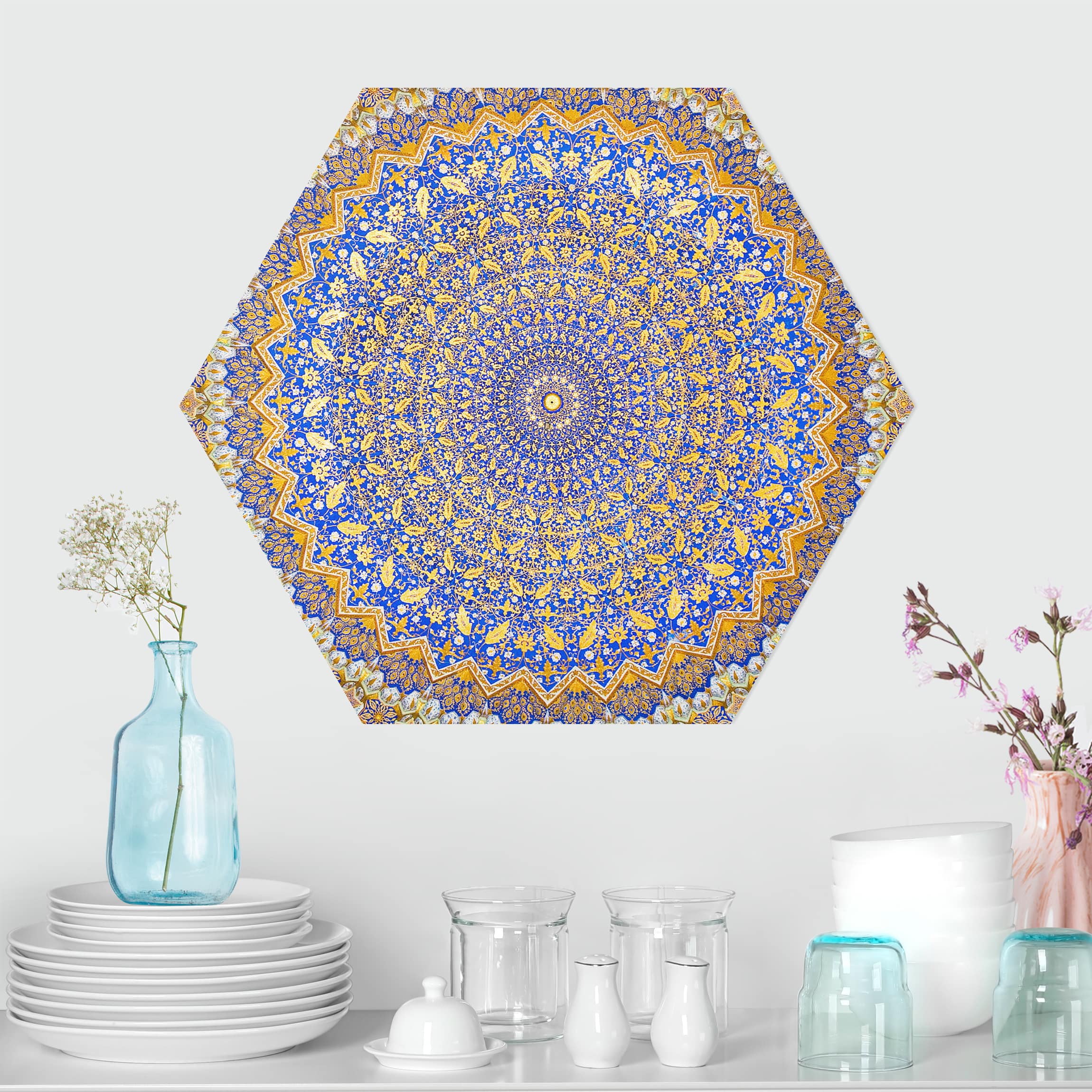 Hexagon-Alu-Dibond Bild Dome of the Mosque