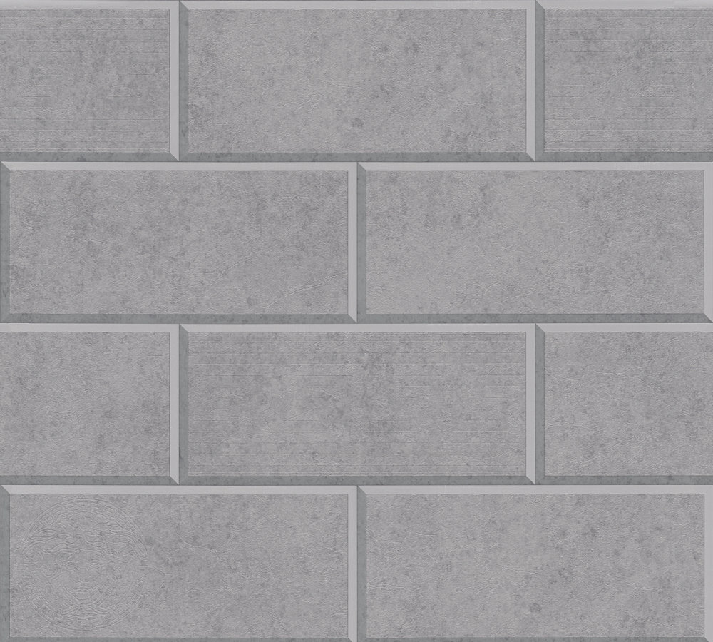 Mustertapete Versace wallpaper Versace 3 Via Gesù in Grau - 343224