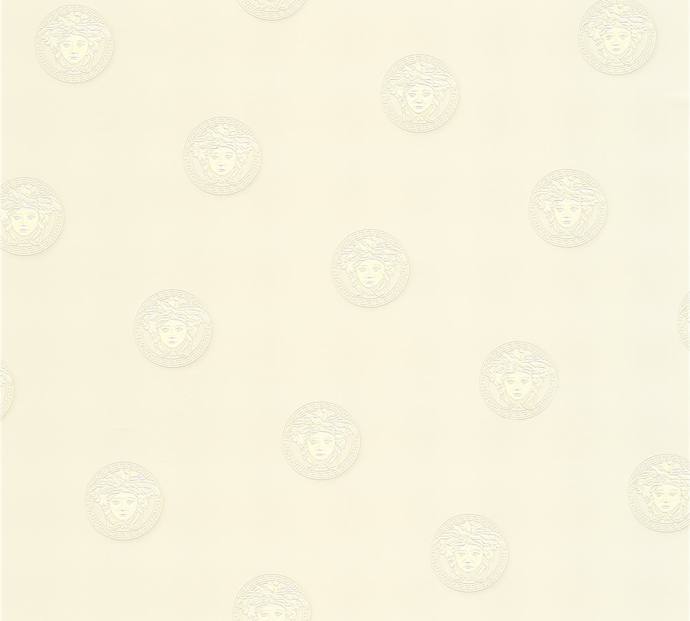 Unitapete Versace wallpaper Versace 3 Vanitas in Grau Weiß - 348621