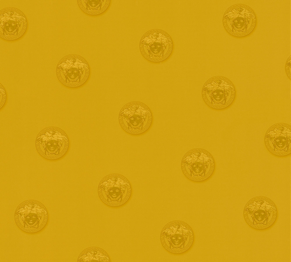 Unitapete Versace wallpaper Versace 3 Vanitas in Gelb Metallic - 348624