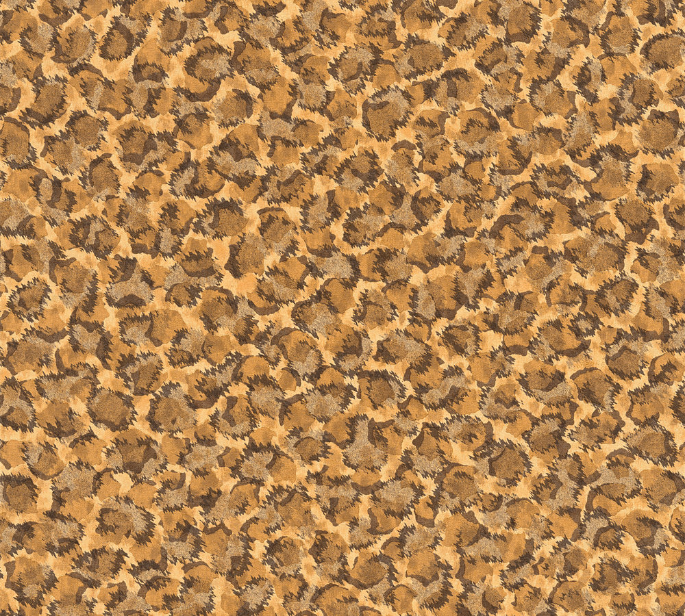 Metallic-Tapete Versace wallpaper Versace 3 Vasmara in Braun Metallic Orange - 349023