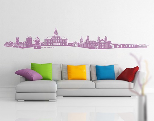 Wandtattoo No.MW111 Skyline Maastricht Wandtattoo
