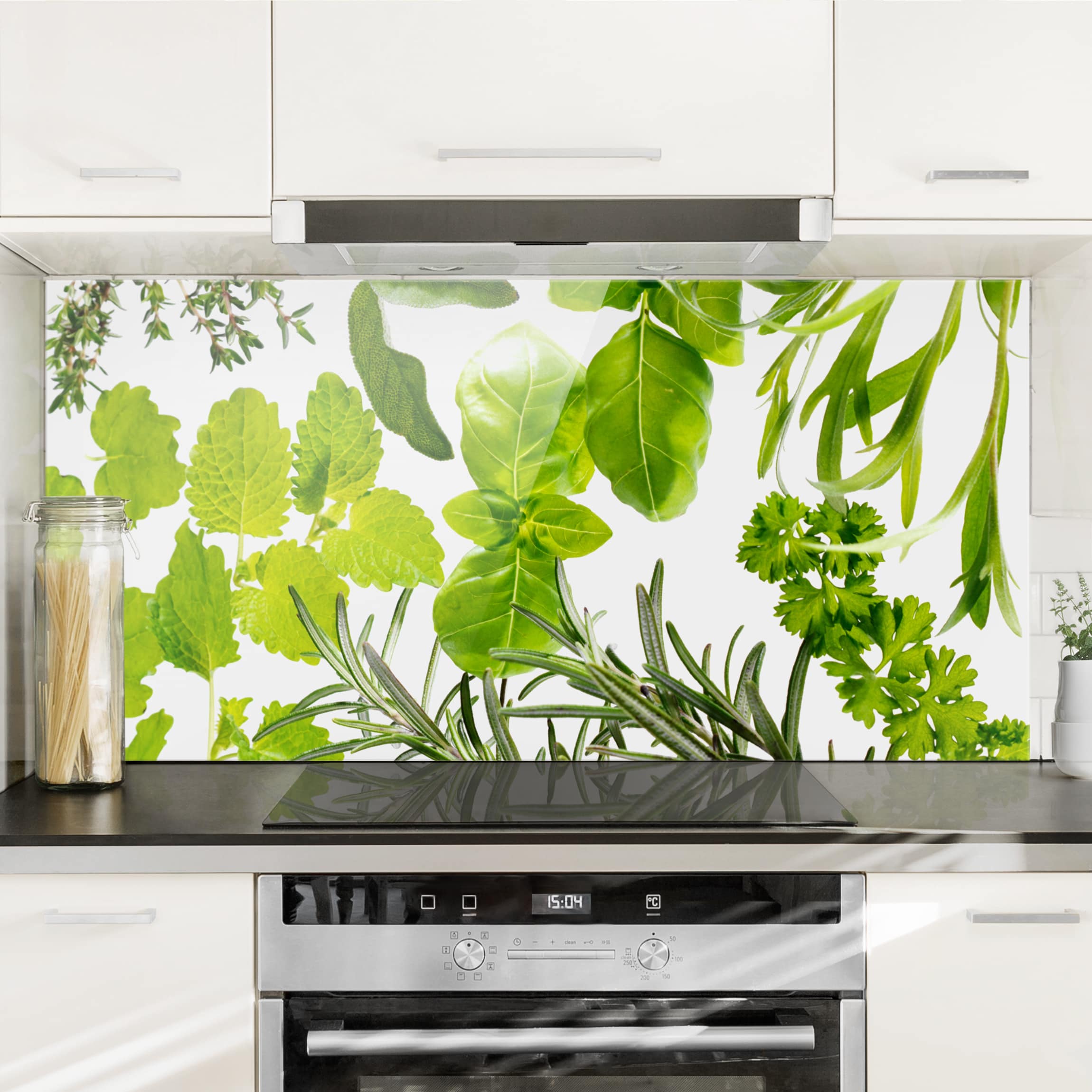 Glas Spritzschutz - Querformat 2:1 Verschiedene Kräuter