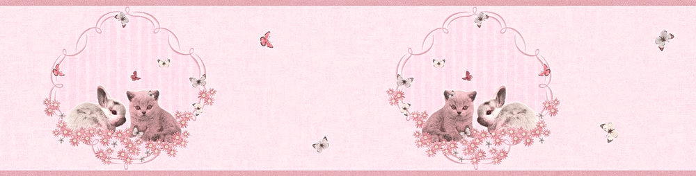 Metallic-Tapete A.S. Création Little Stars in Bunt Metallic Rosa - 355671