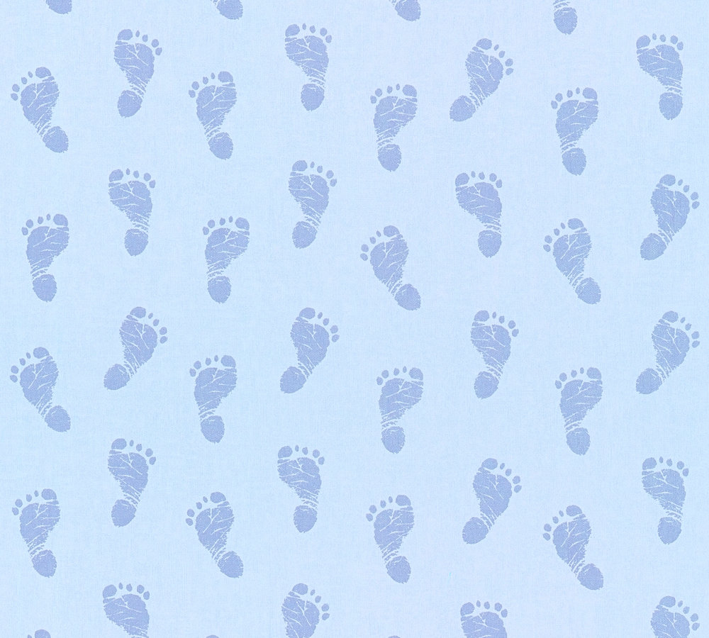 Metallic-Tapete A.S. Création Little Stars in Blau Metallic - 358632