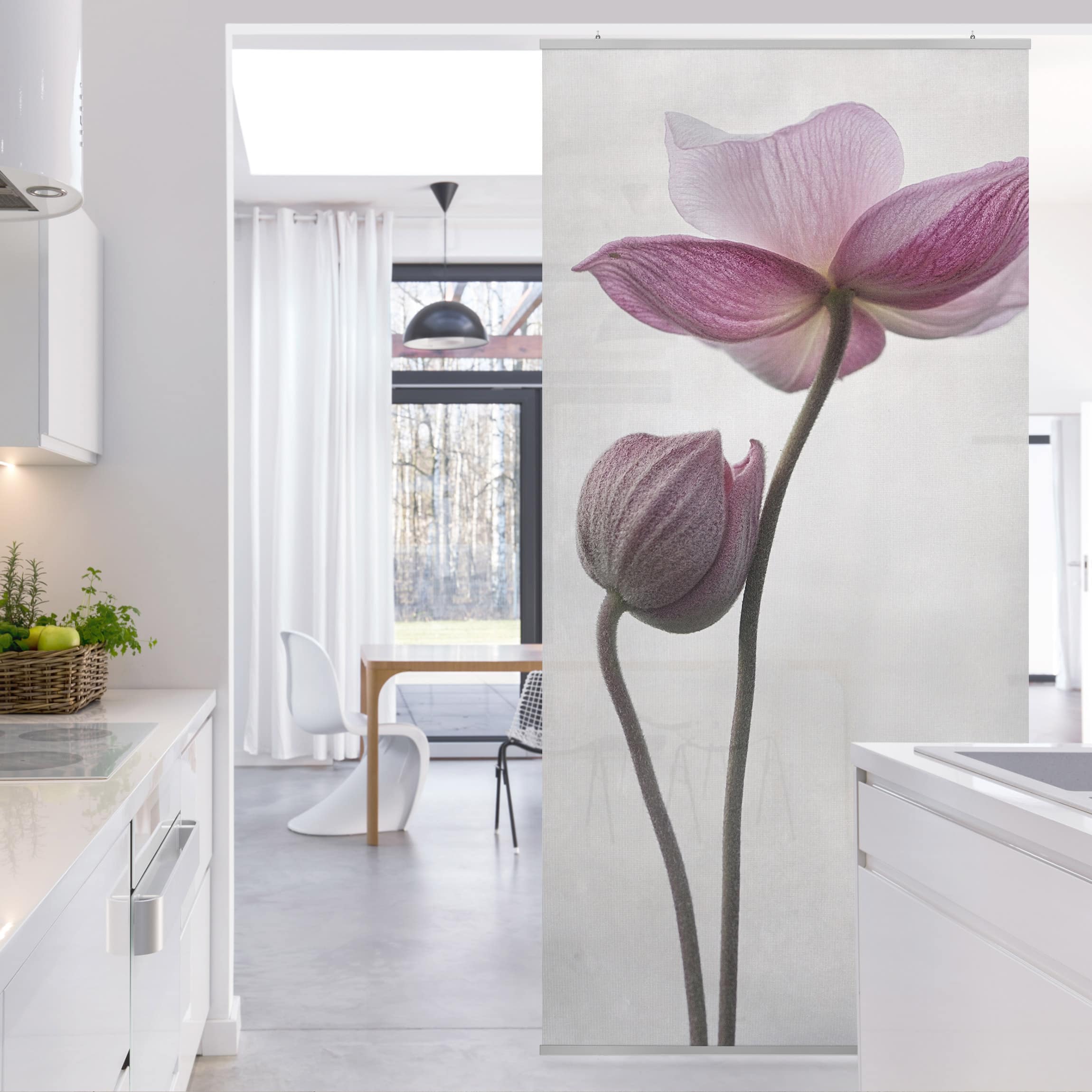 Raumteiler Anemonen In Rosa