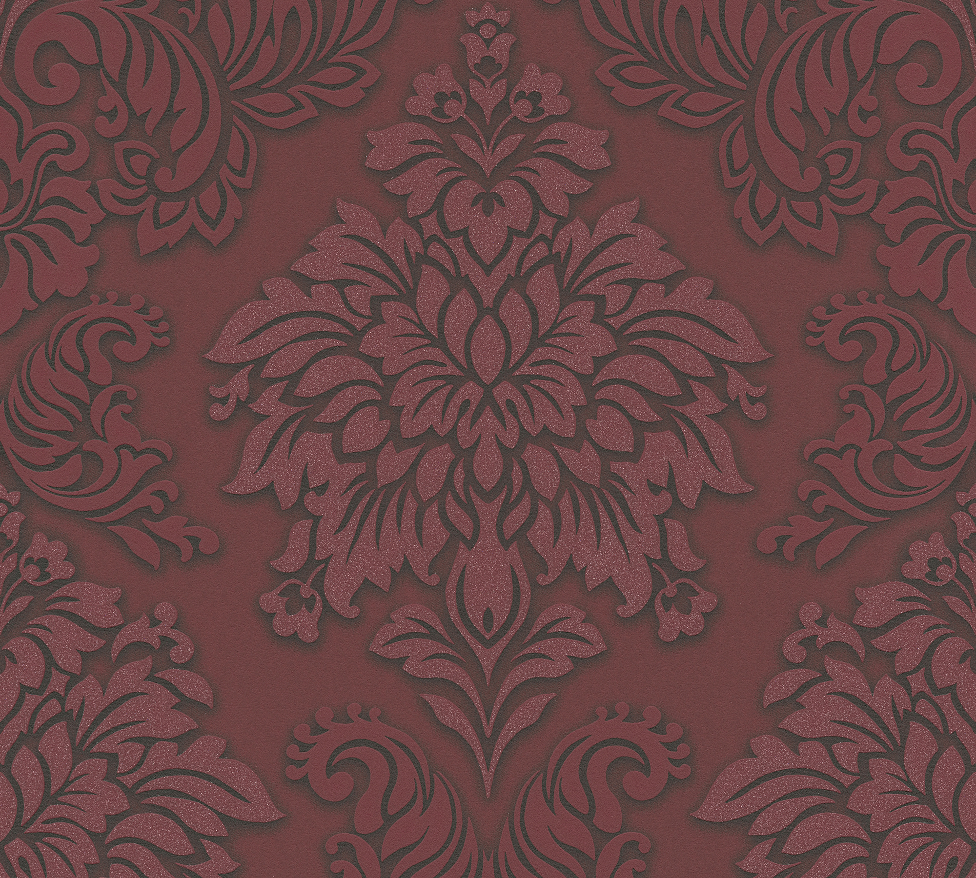 Metallic-Tapete Livingwalls Metropolitan Stories Lizzy - London in Metallic Rot Schwarz - 368983