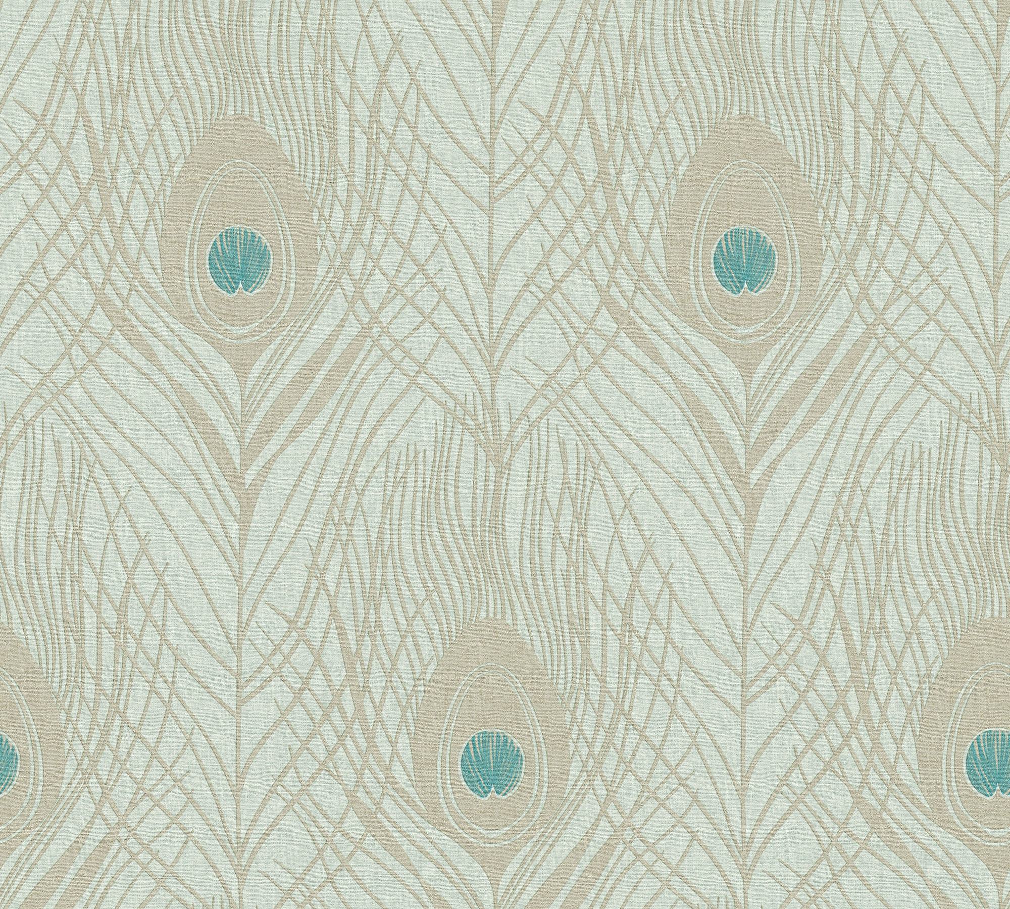 Metallic-Tapete Architects Paper Absolutely Chic in Metallic Blau Grün - 369713