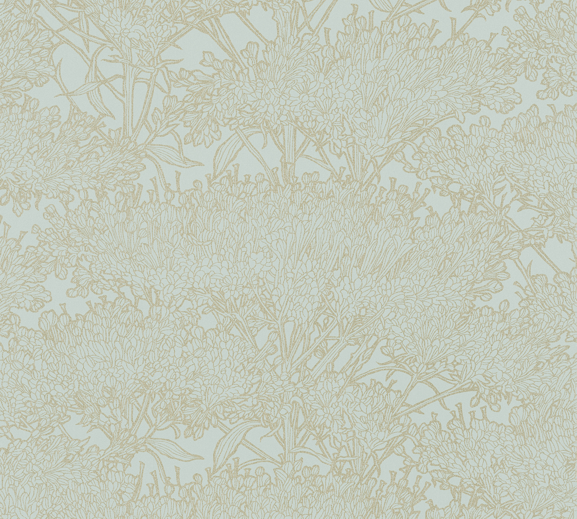 Metallic-Tapete Architects Paper Absolutely Chic in Metallic Blau Grün - 369722