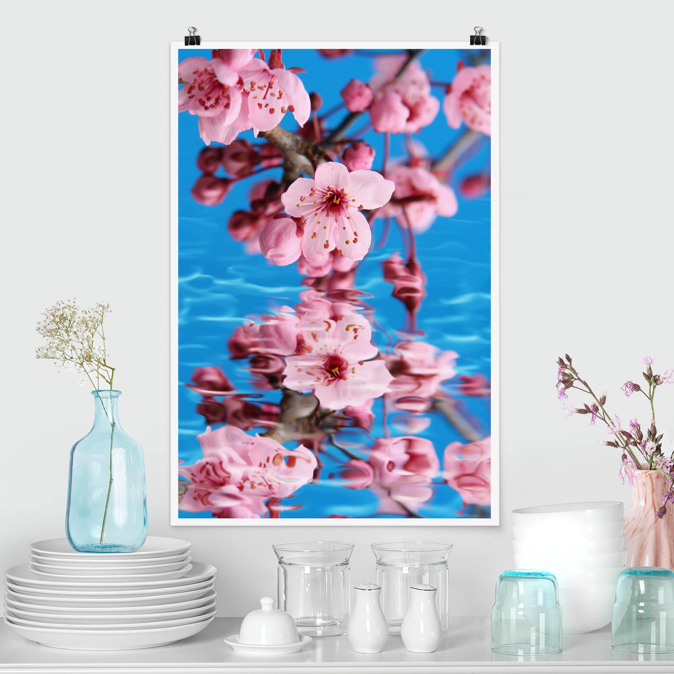 Poster - Hochformat Kirschblüte