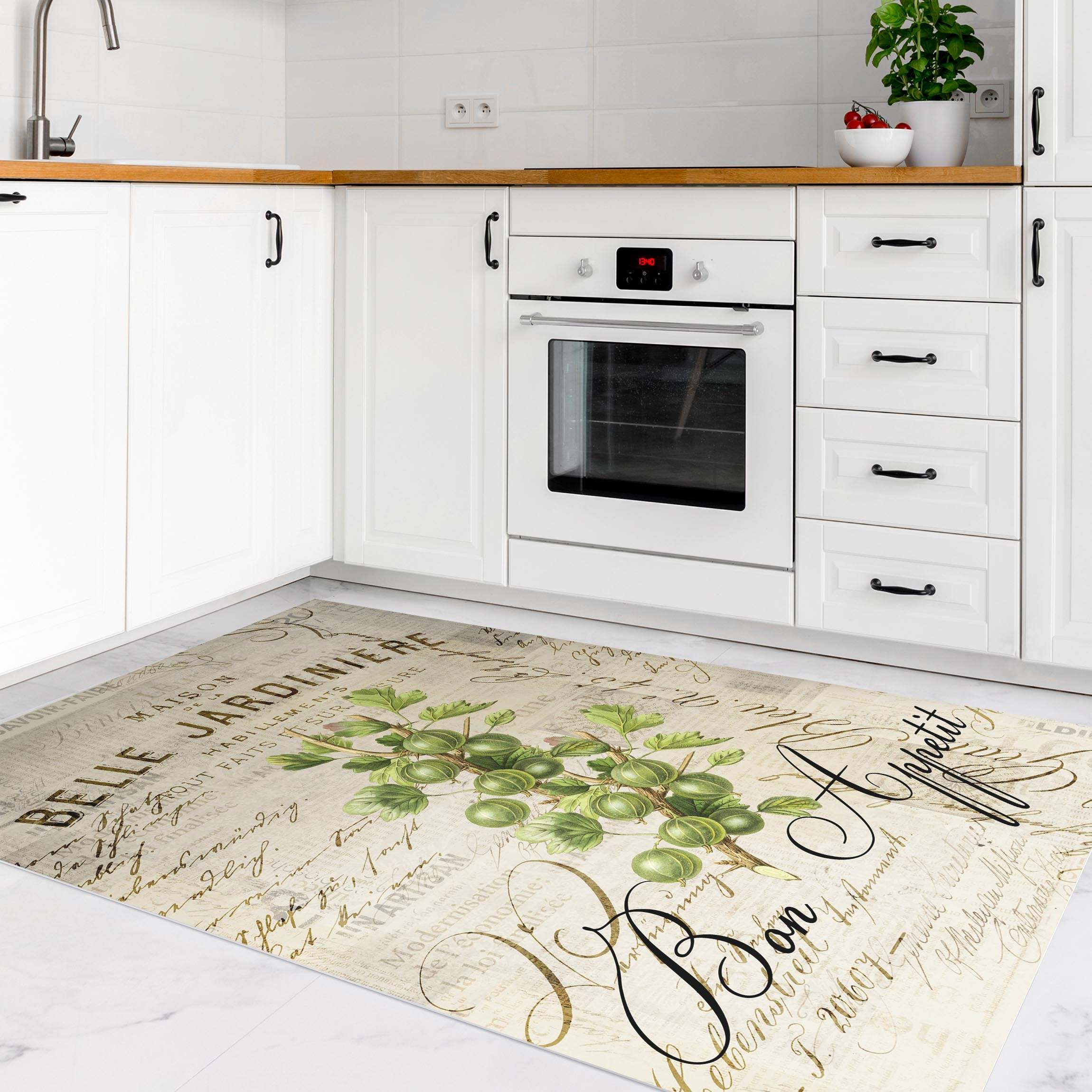 Vinylteppich Shabby Chic Collage - Stachelbeere