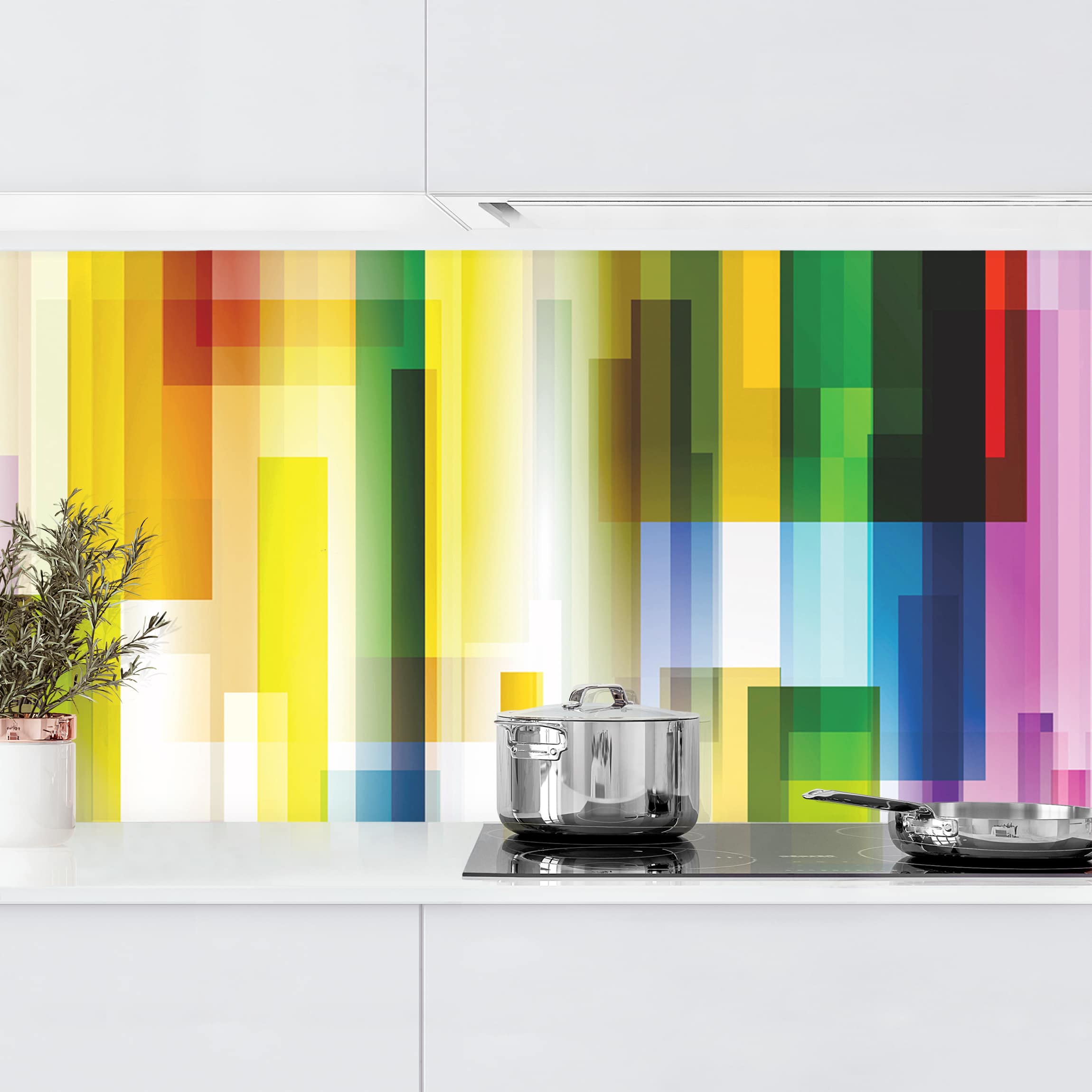 Küchenrückwand Rainbow Cubes