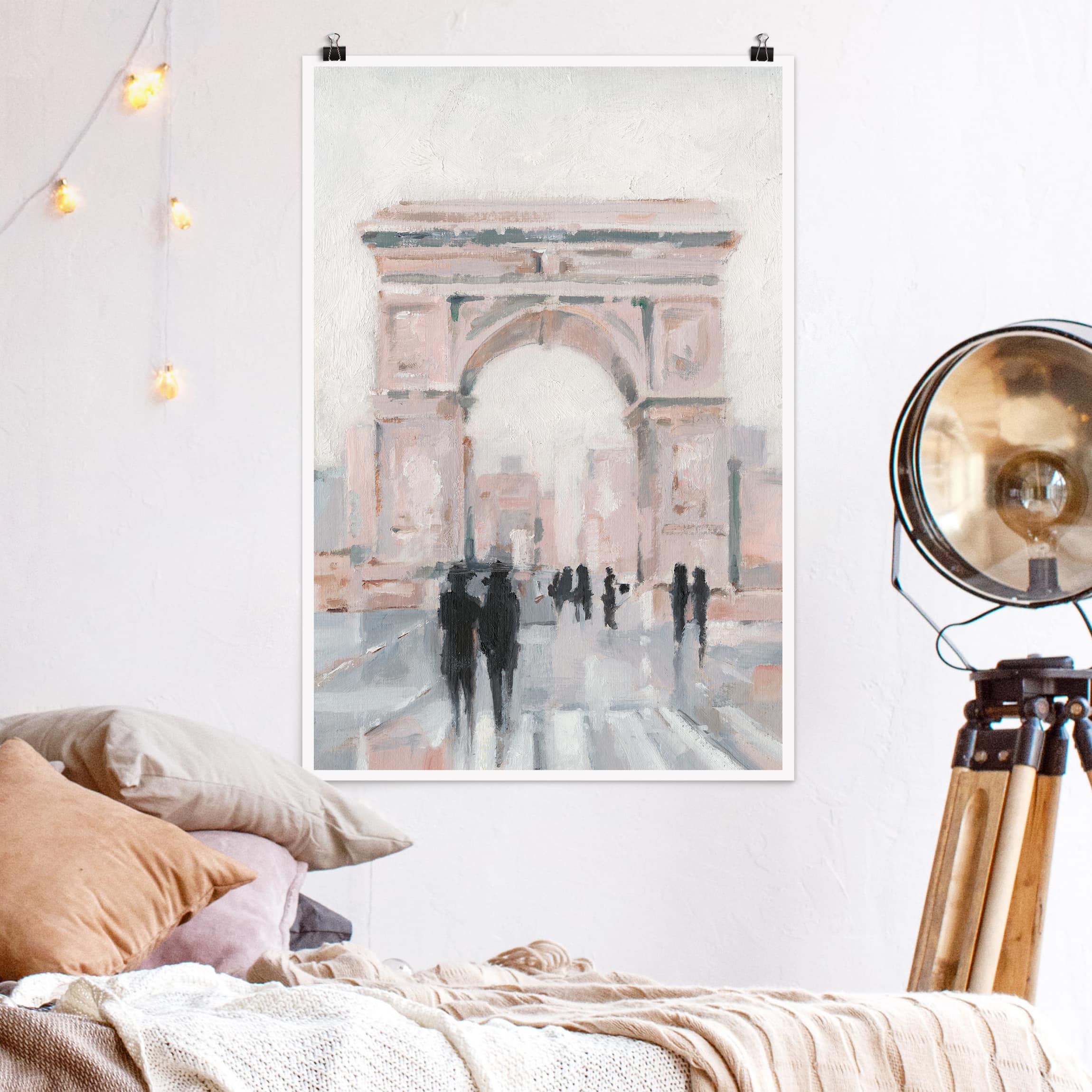 Poster - Hochformat Spaziergang am Morgen II