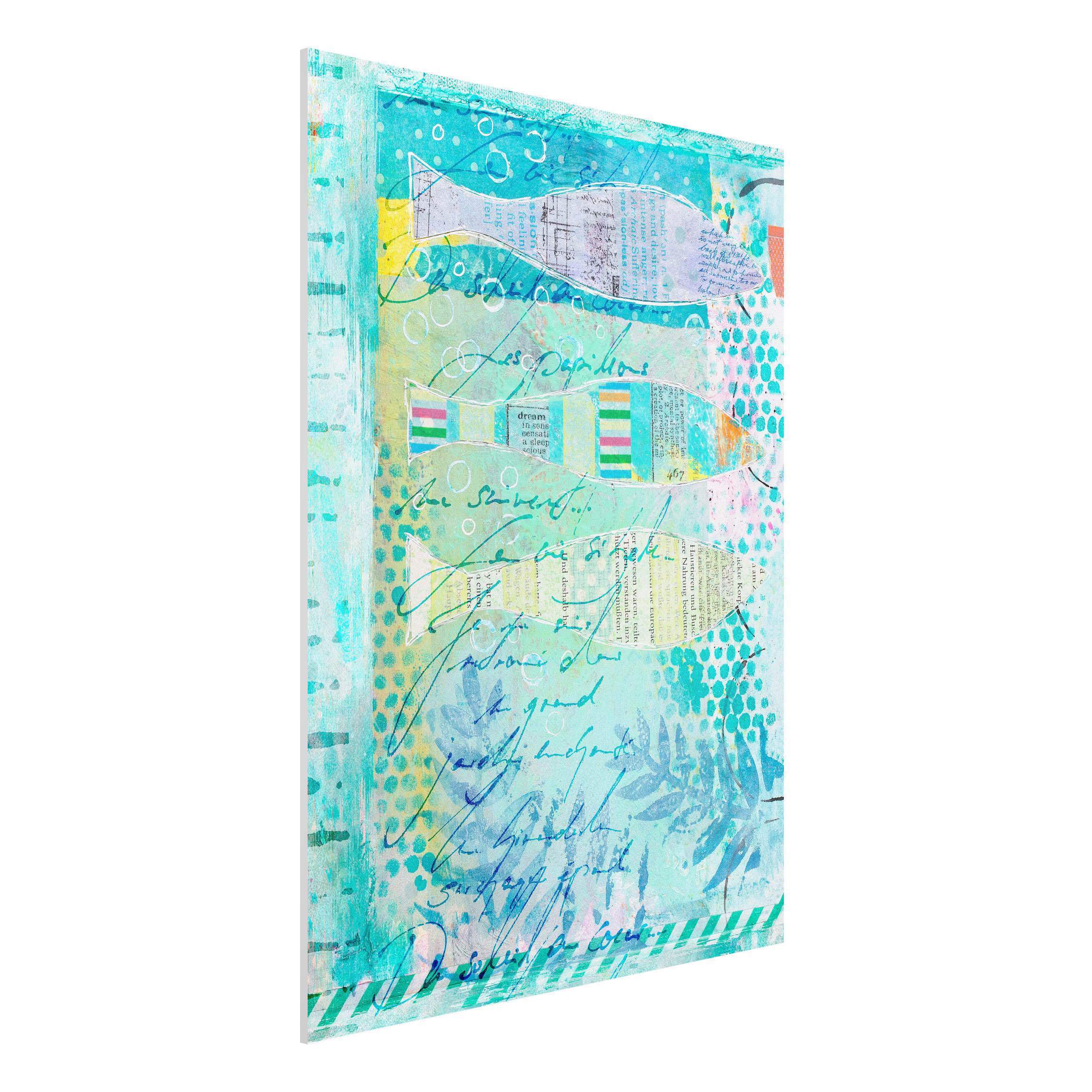 Forexbild Bunte Collage - Fische und Punkte