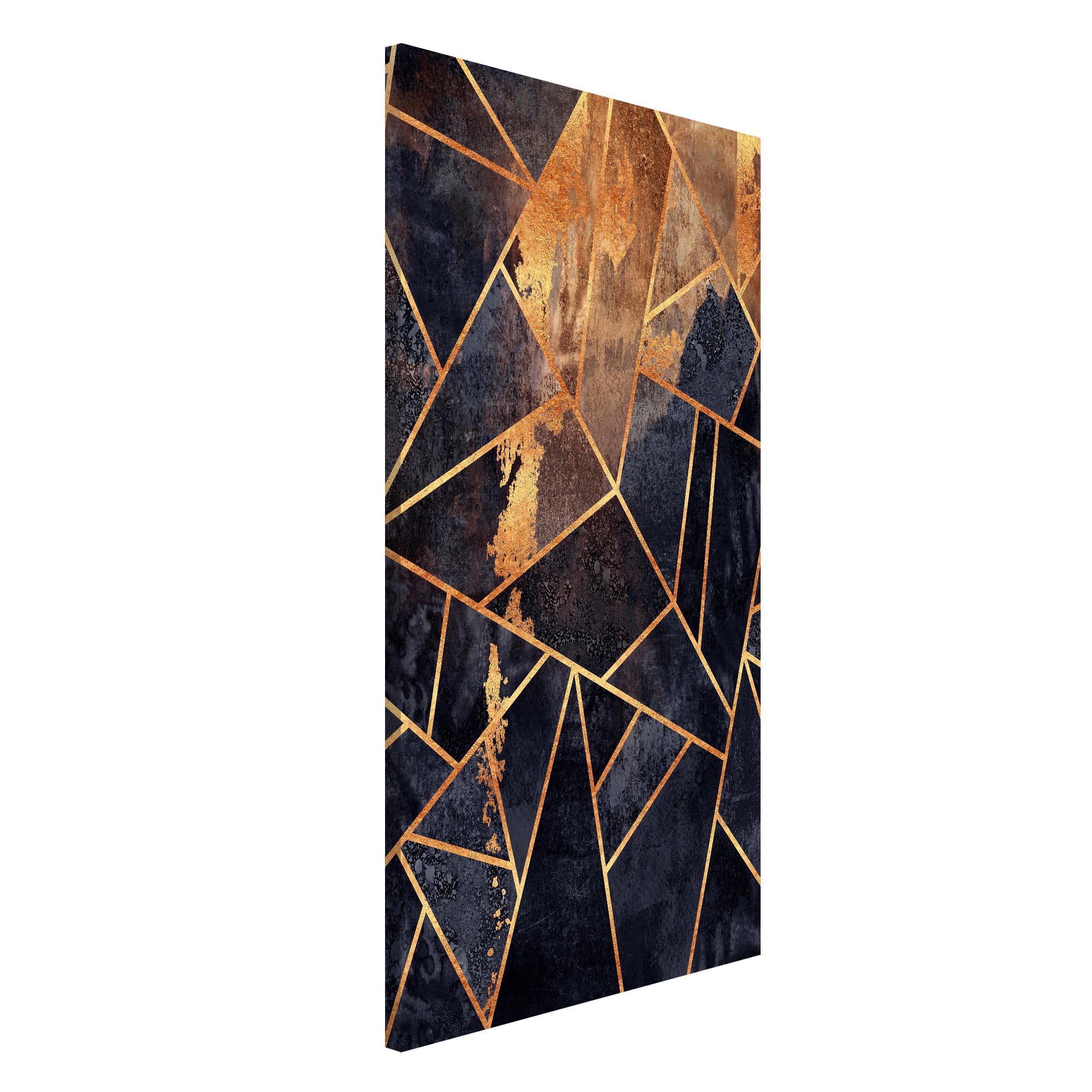 Magnettafel Onyx mit Gold