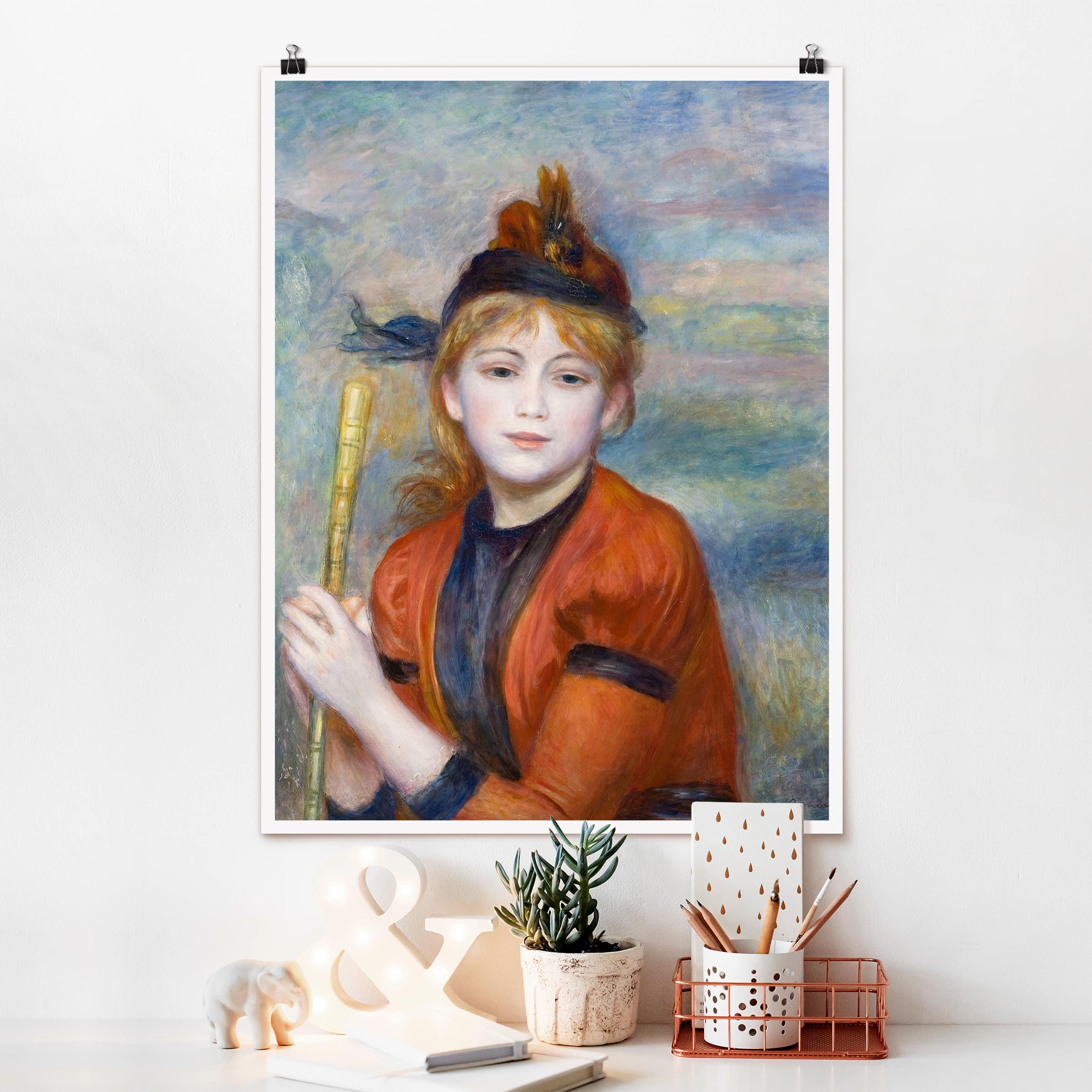 Poster - Hochformat Auguste Renoir - Die Spaziergängerin