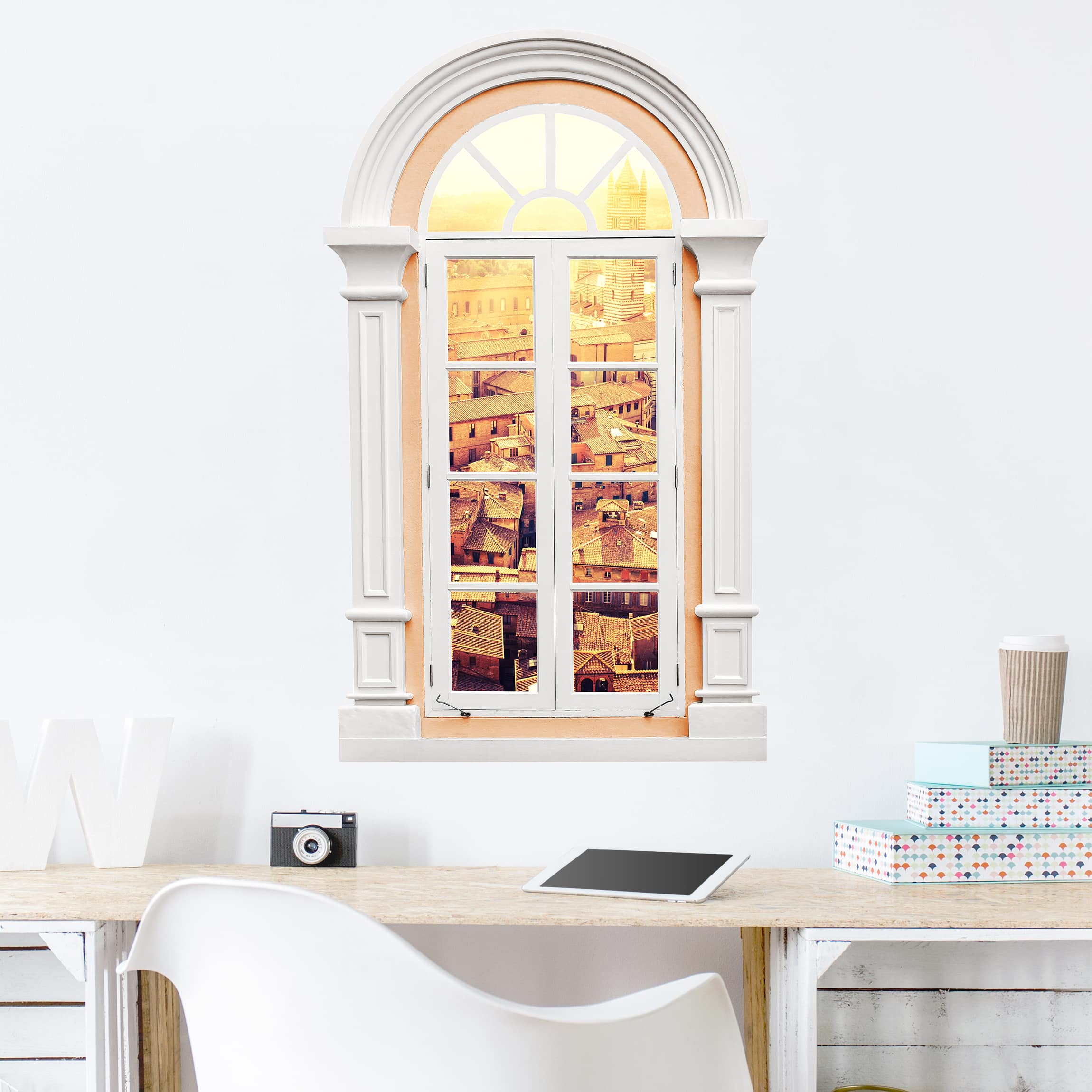 Wandtattoo Fenster Mediterran Fiery Siena