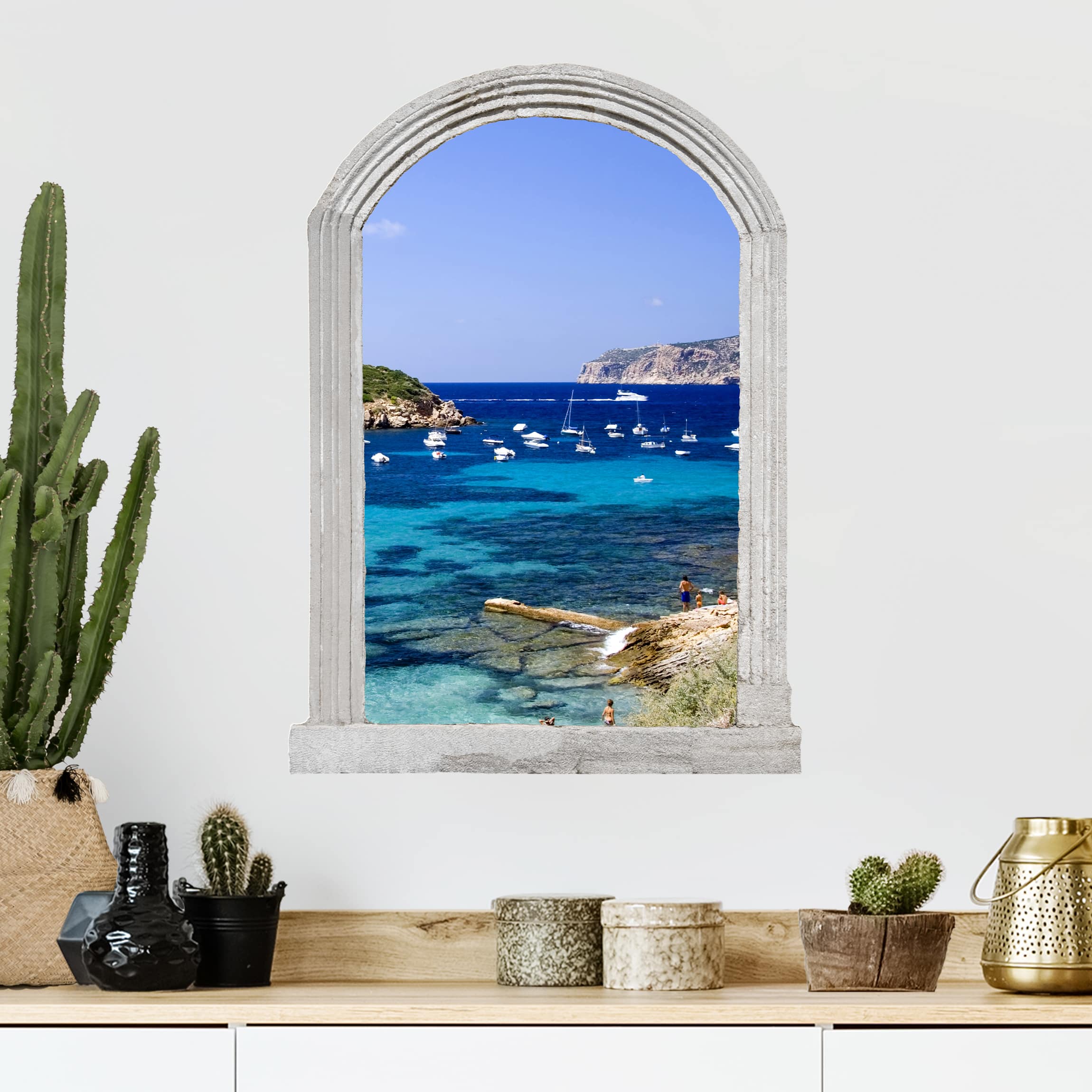 Wandtattoo Steinbogen Dragon Island