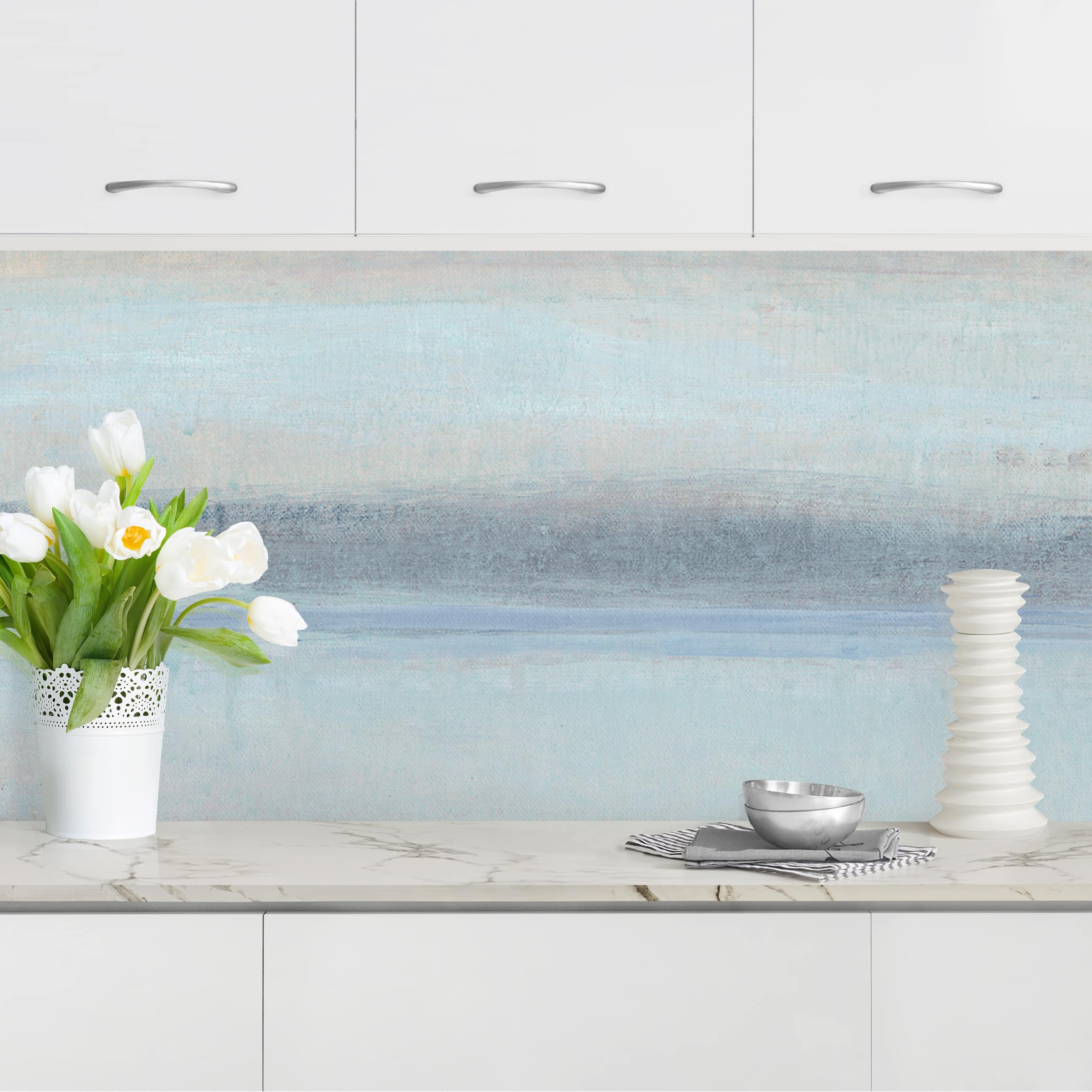 Küchenrückwand Horizont über Blau I