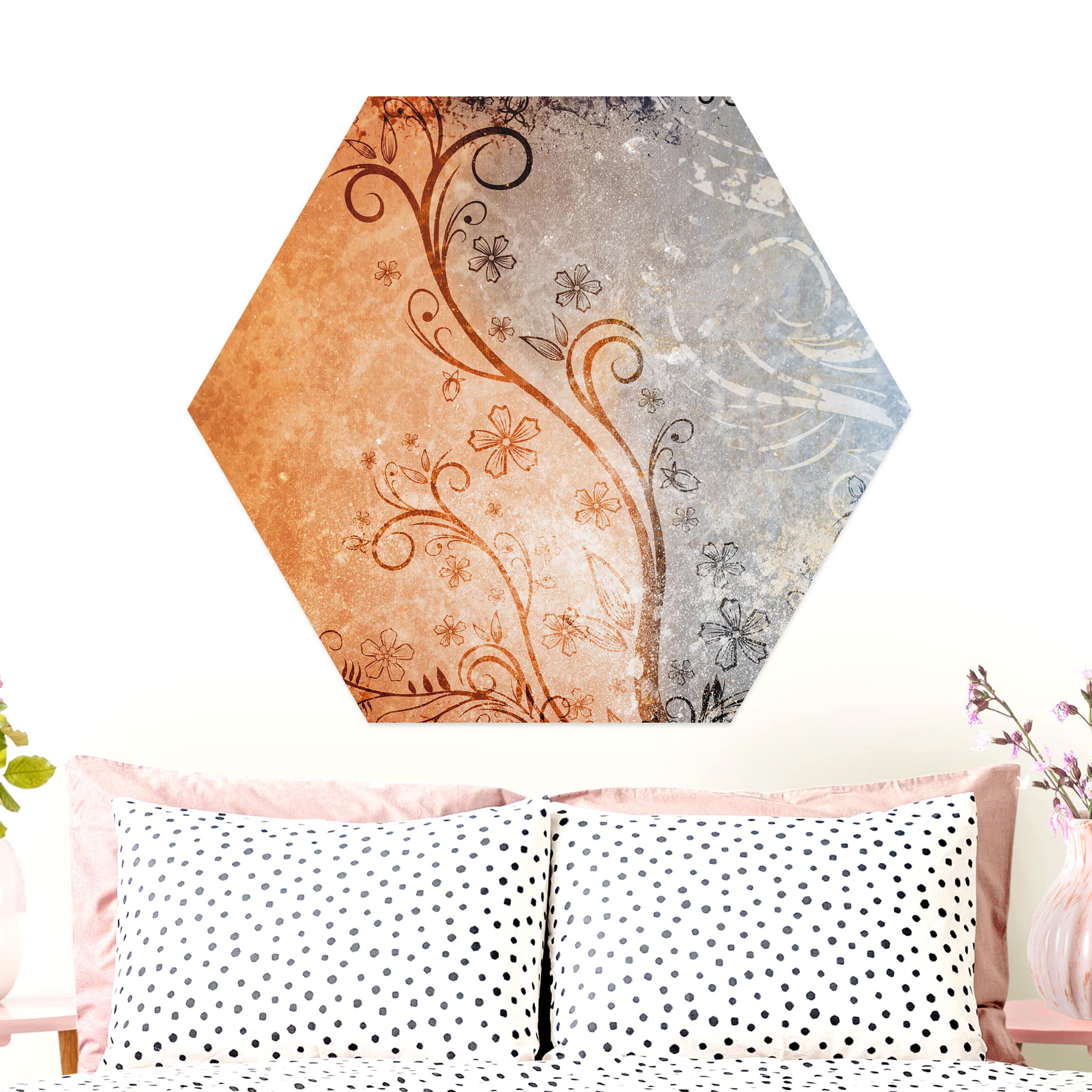 Hexagon-Alu-Dibond Bild Dignity