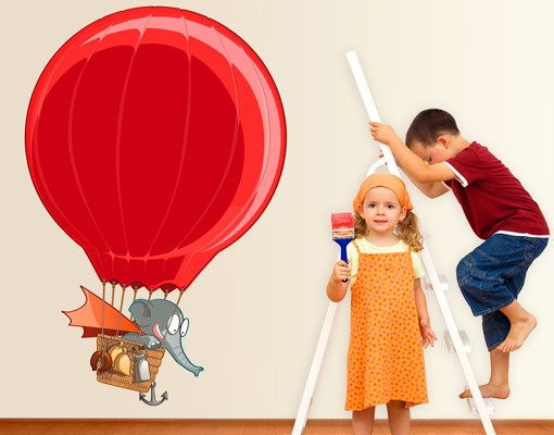 Wandtattoo Kinderzimmer Fliegender Bauernhof Elefant