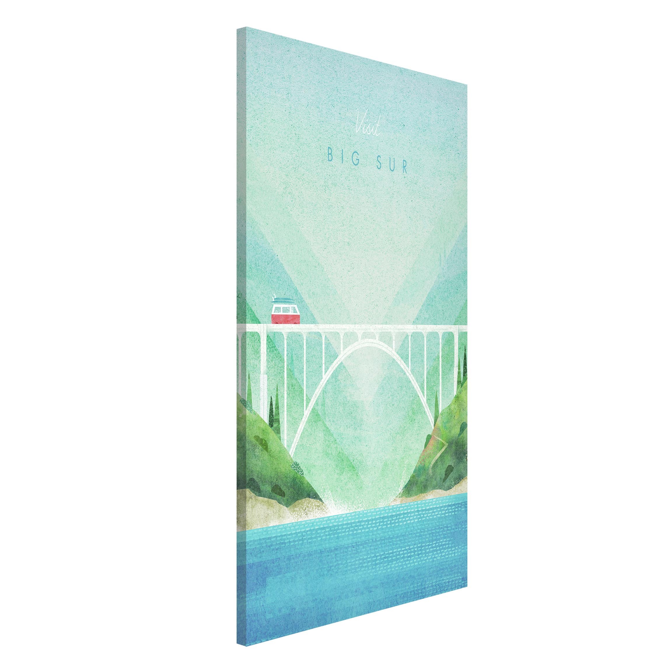 Magnettafel Reiseposter - Big Sur