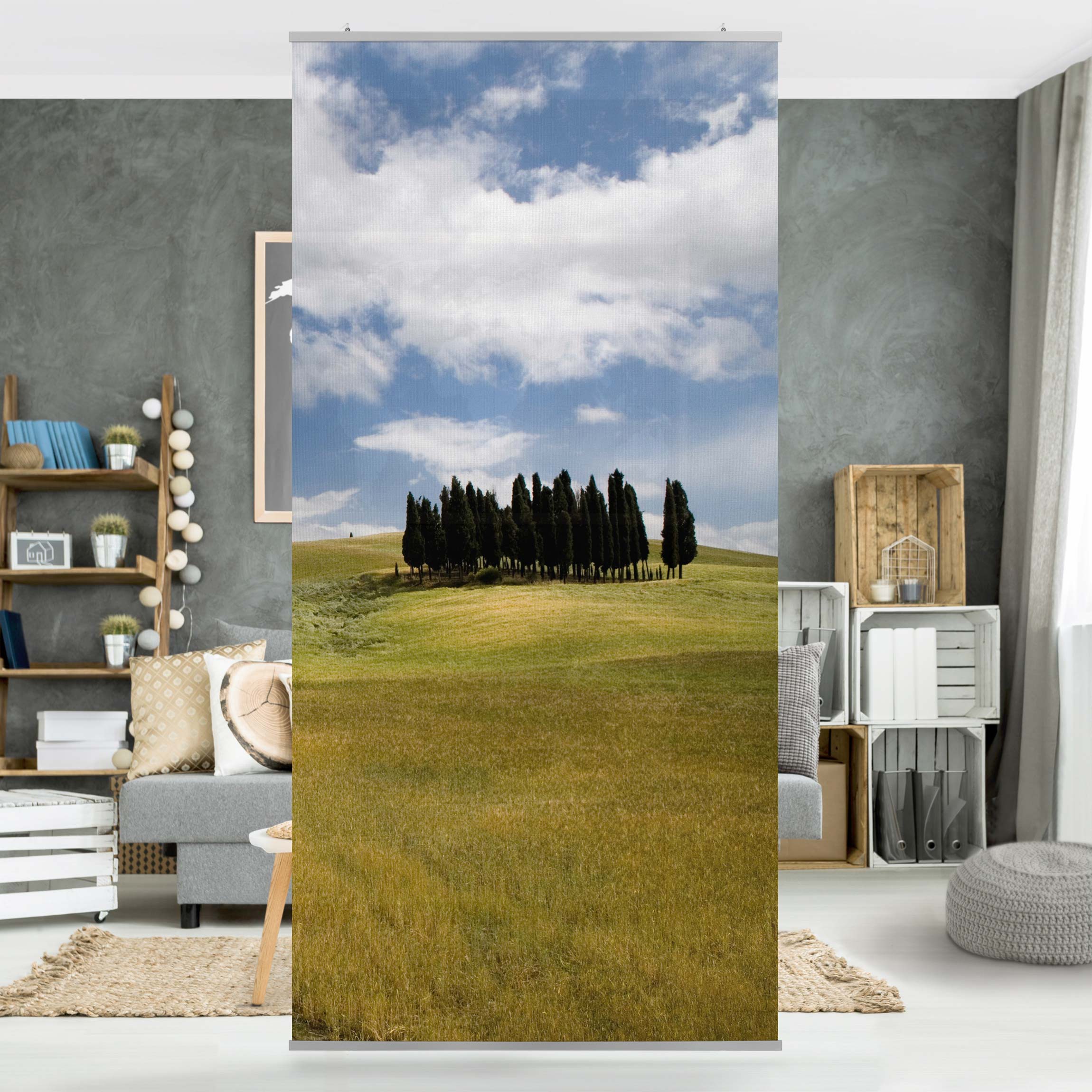 Raumteiler Zypressen in der Toskana