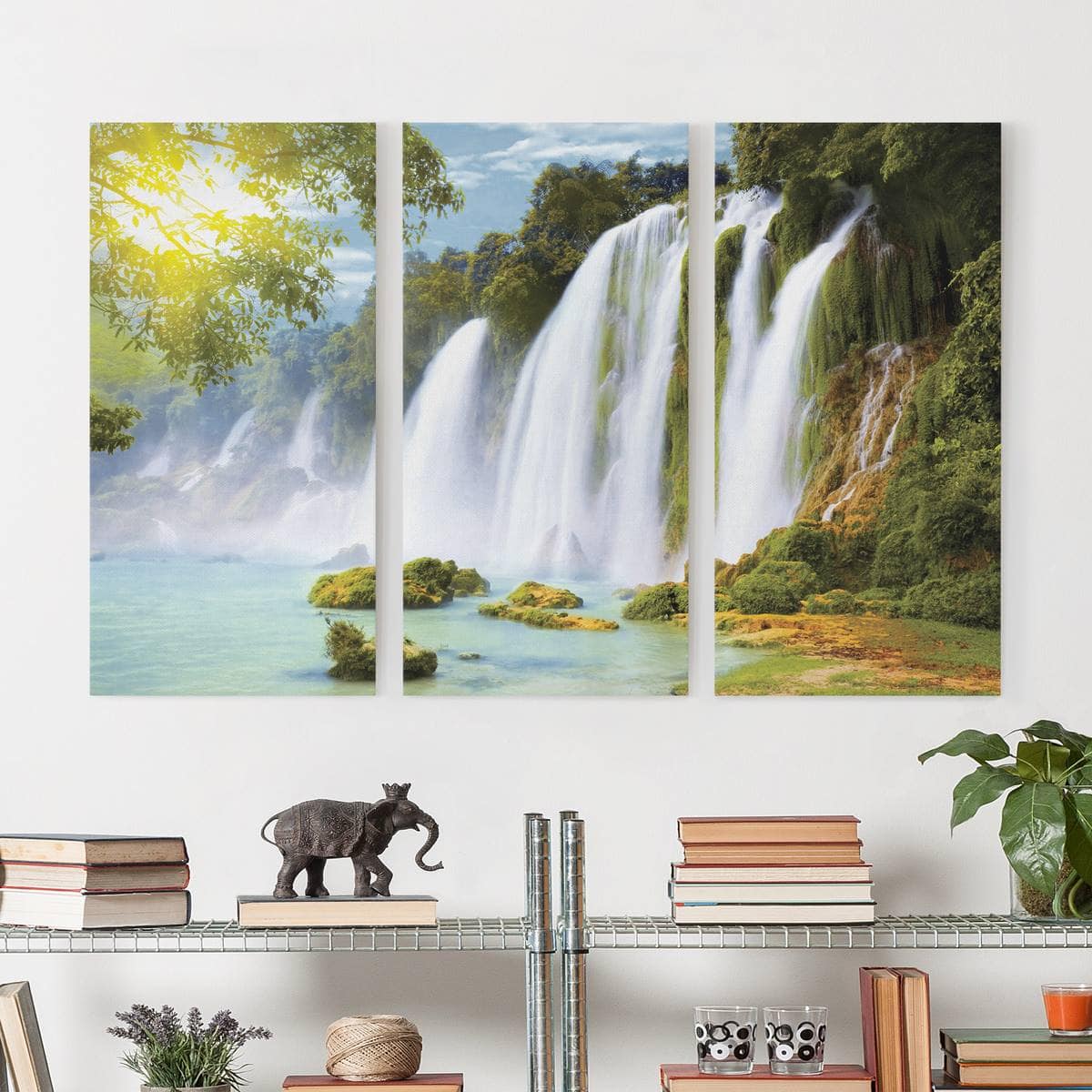 3-teiliges Leinwandbild - Querformat Amazon Waters