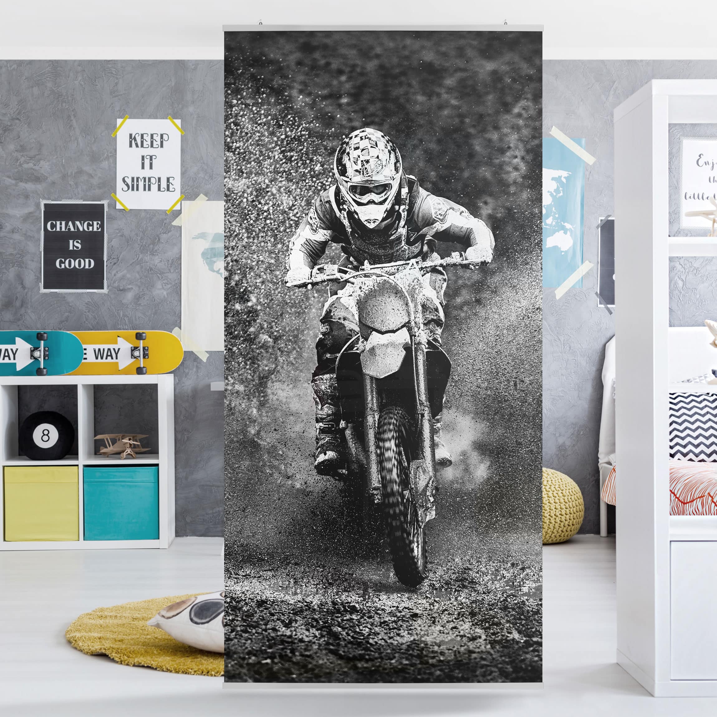 Raumteiler Motocross Im Schlamm