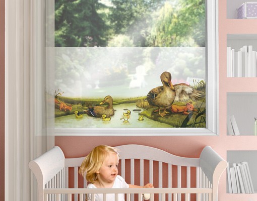 Fensterfolie Der Weg über den Bach