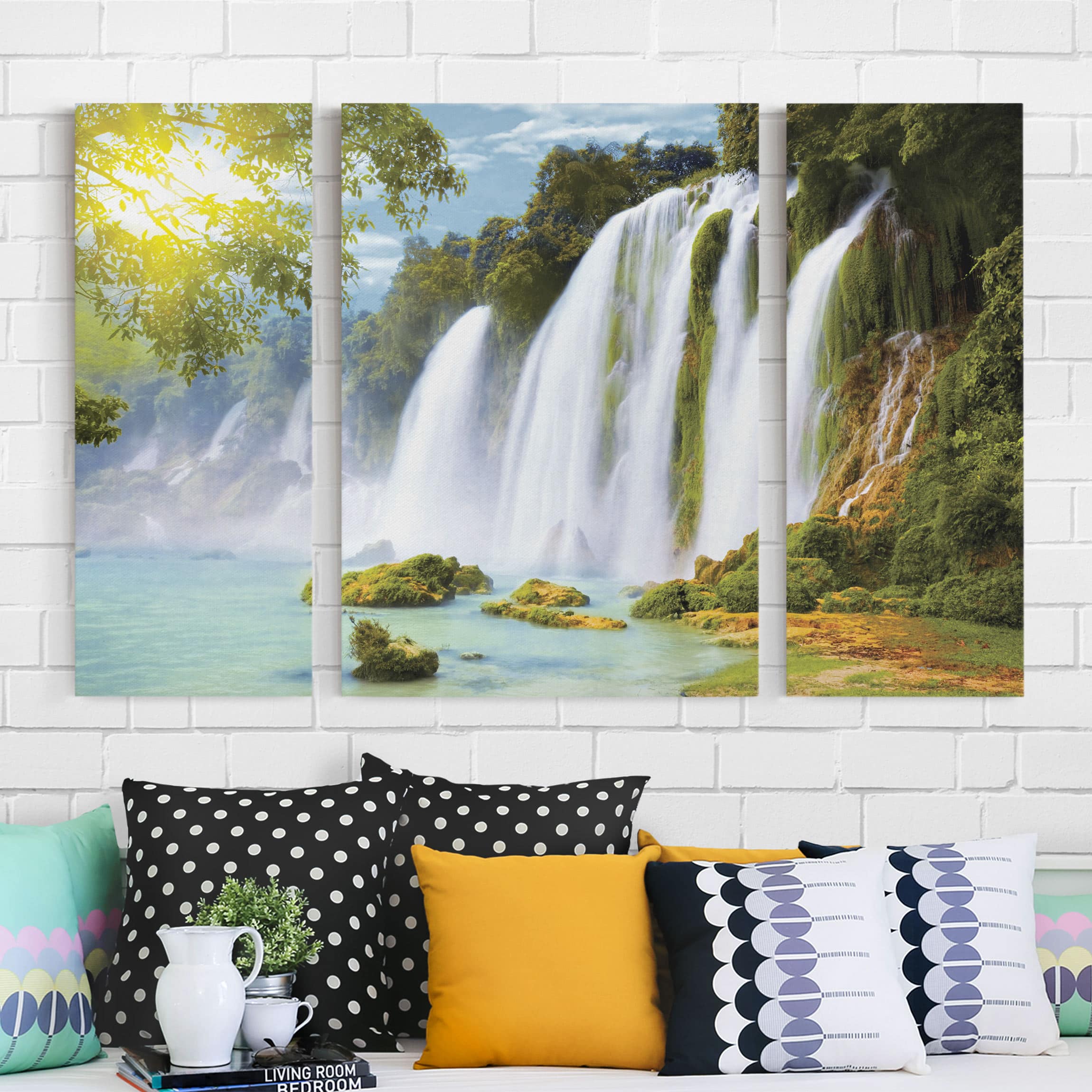3-teiliges Leinwandbild Natur & Landschaft Amazon Waters