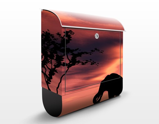 Briefkasten African Elefant Family