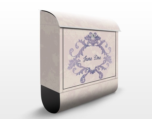 Briefkasten mit eigenem Text No.EK411 WunschText Ornament Rahmen