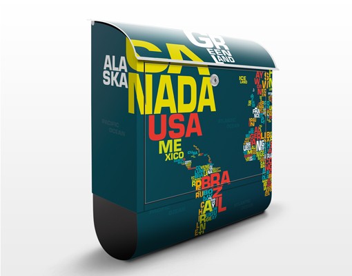 Briefkasten No.MW62 BuchstabenWelt in englisch