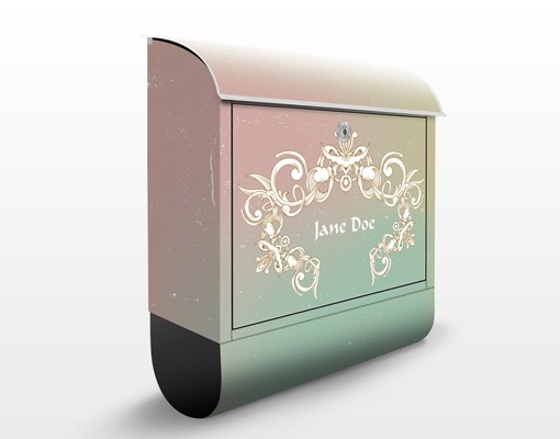 Briefkasten mit eigenem Text No.EK426 WunschText Graviertes Ornament