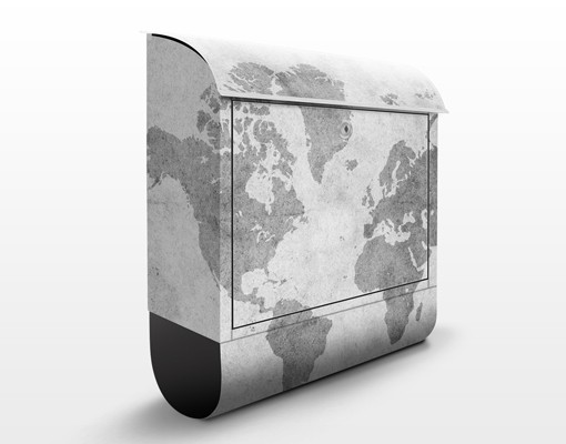 Briefkasten Vintage Weltkarte II