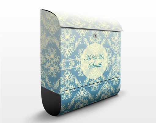 Briefkasten mit eigenem Text No.EK431 WunschText Vintage Barock