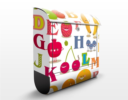 Briefkasten No.EK120 Lustiges Obst & Gemüse Alphabet