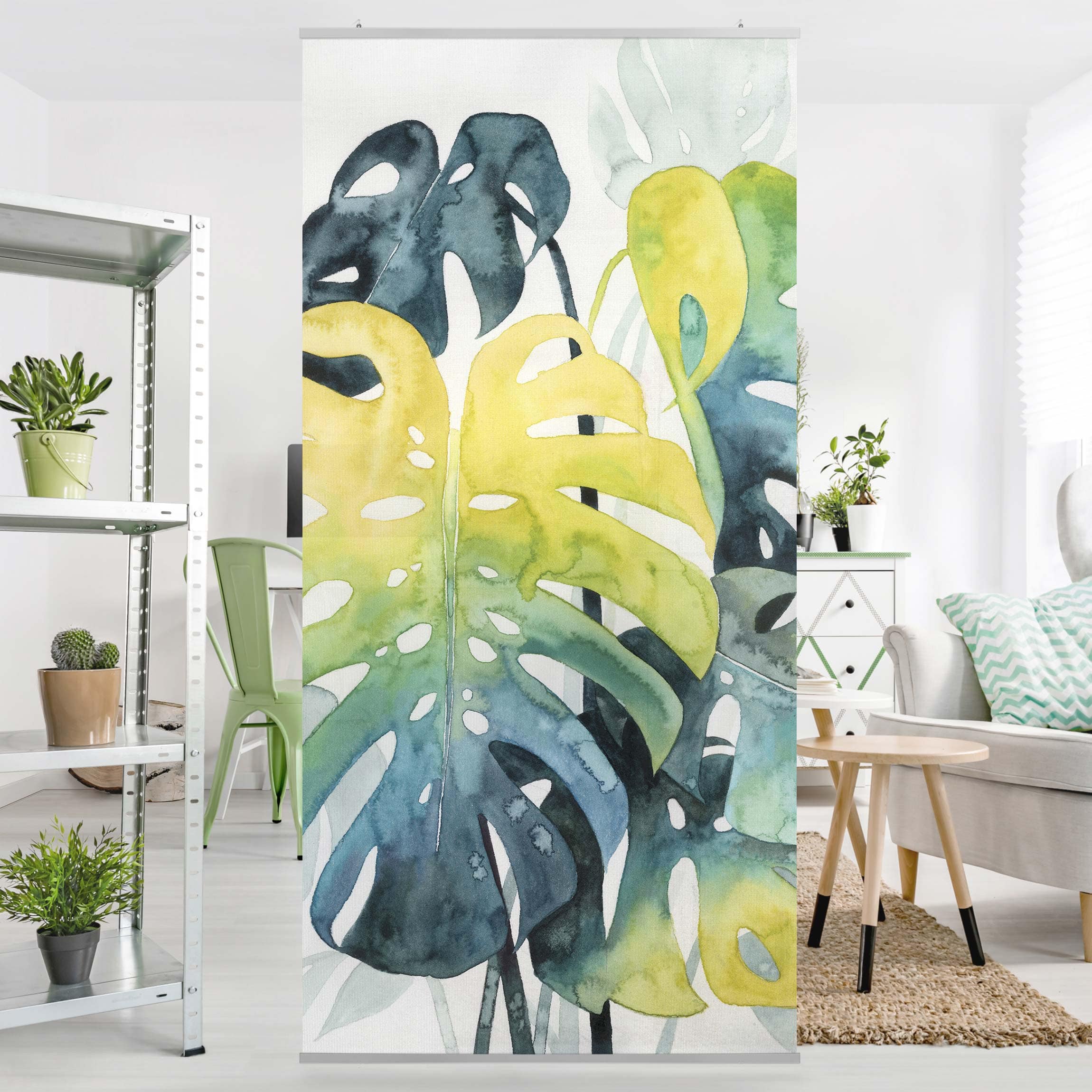 Raumteiler Tropisches Blattwerk - Monstera