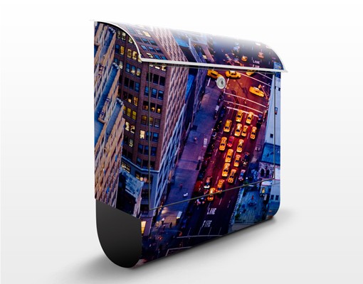 Briefkasten Manhattans Taxilichter