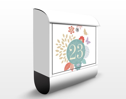 Briefkasten mit eigenem Text No.JS307 WunschText Rundherum
