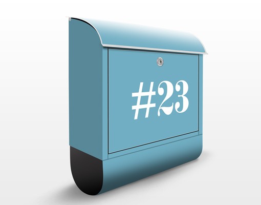 Briefkasten No.JS317 WunschText Negativ