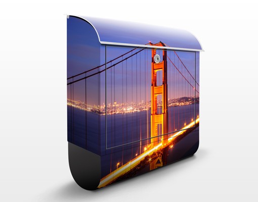 Briefkasten Golden Gate Bridge bei Nacht