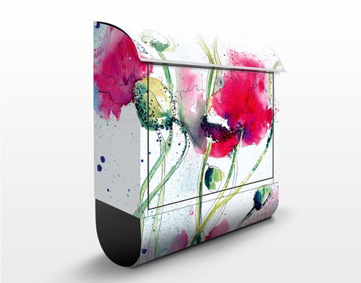 Briefkasten Painted Poppies