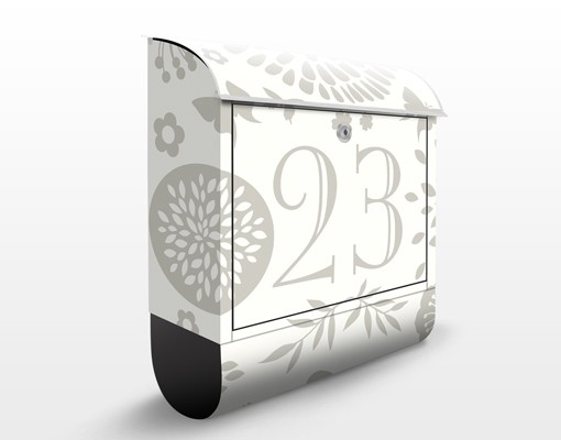 Briefkasten mit eigenem Text No.JS303 WunschText Gartenidylle